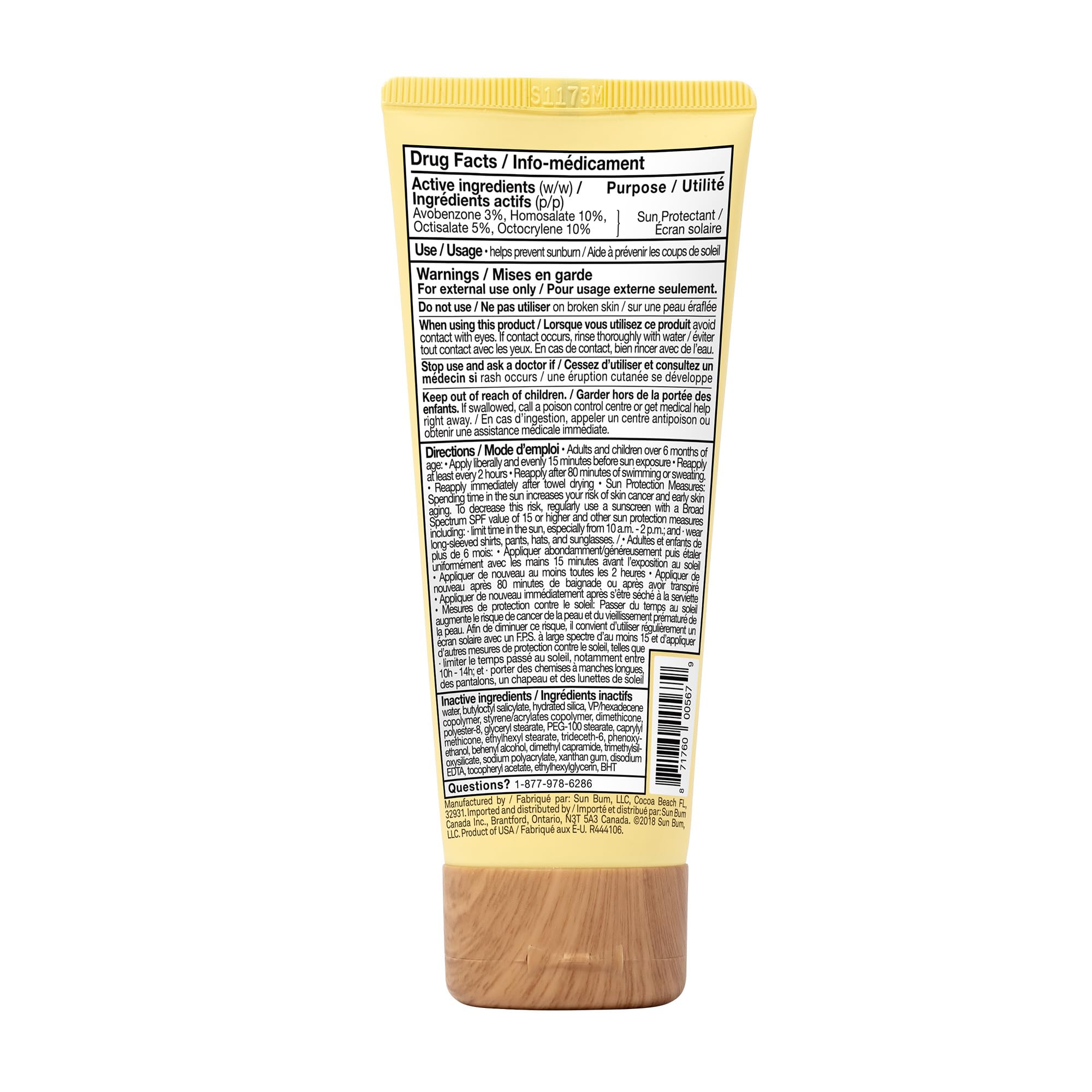 Sun Bum Original SPF 50 Sunscreen Face Lotion - Broad Spectrum Moisturizing UVA/UVB Protection with Vitamin E - Vegan & Hawaii Act 104 Compliant - 88ml 🍁 All In One Marketplace Canada