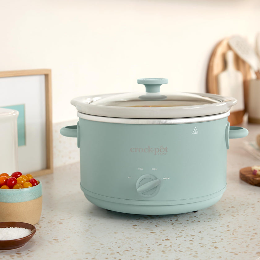 Crock-Pot Design Series 4.5-Quart Manual Slow Cooker, Ocean Fog Green 🍁 All In One Marketplace Canada
