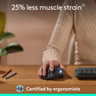 Logitech Ergo M575S Wireless Trackball Mouse, Wireless Ergonomic Mouse with Bluetooth and Encrypted Dongle, Comfortable Thumb Control, Precise and Smooth Tracking, for PC/Mac - Graphite Blue Ball 🍁 All In One Marketplace Canada