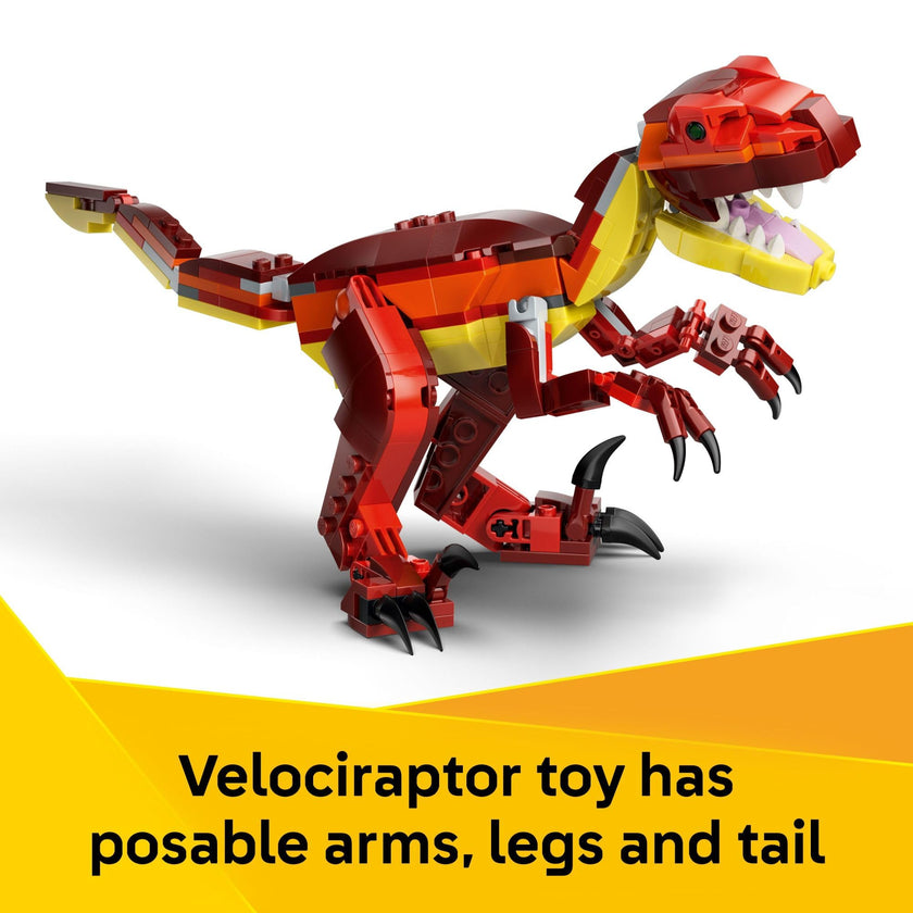 LEGO Creator 3 in 1 Fierce Dinosaur Building Toy for Boys & Girls, Ages 8+ - Kids Build 1 of 3 Prehistoric Animal Figures - Gift Idea for Birthdays - 31379 🍁 All In One Marketplace Canada