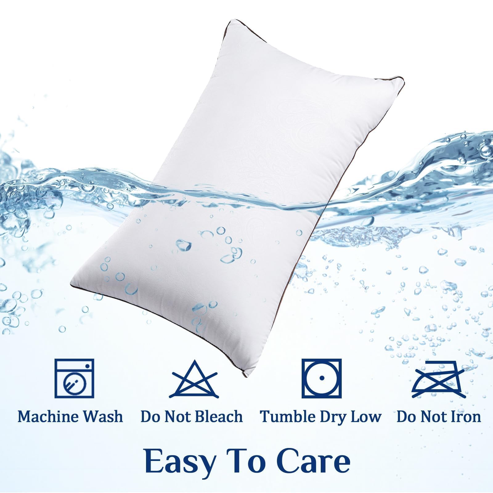 JOLLYVOGUE Pillows Standard Size 2 Pack for Sleeping, Soft and Supportive Bed Pillow for Side and Back Sleepers, Down Alternative Hotel Collection Pillows Set of 2 🍁 All In One Marketplace Canada