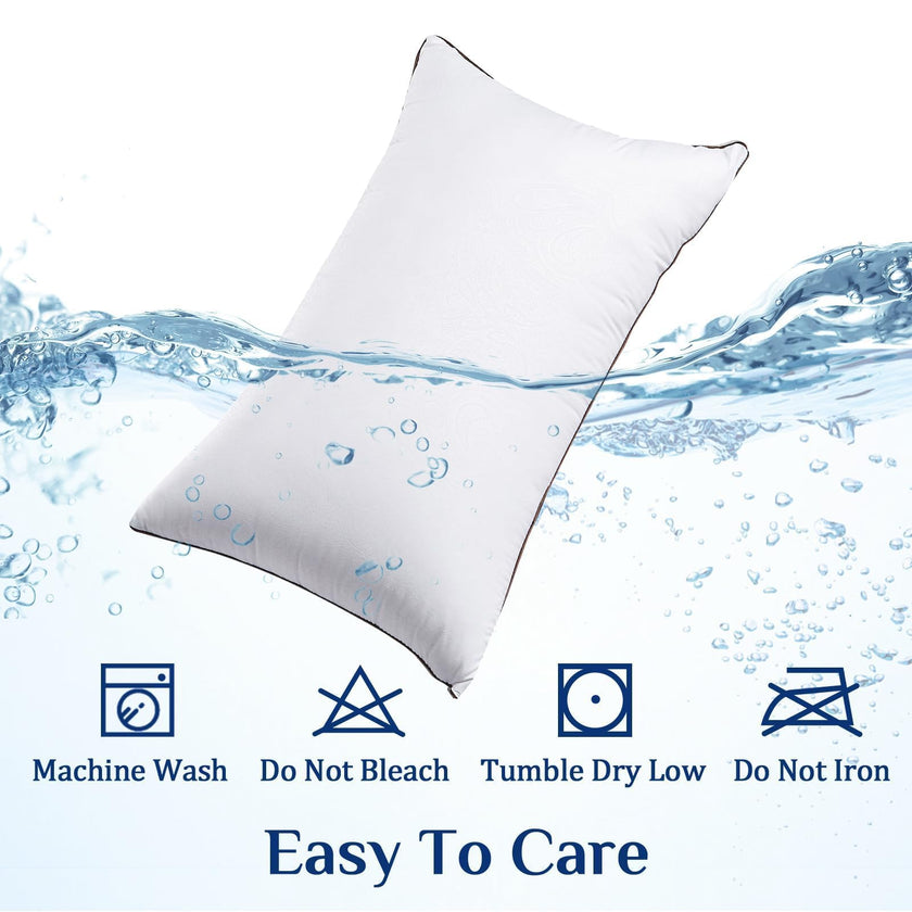 JOLLYVOGUE Pillows Standard Size 2 Pack for Sleeping, Soft and Supportive Bed Pillow for Side and Back Sleepers, Down Alternative Hotel Collection Pillows Set of 2 🍁 All In One Marketplace Canada