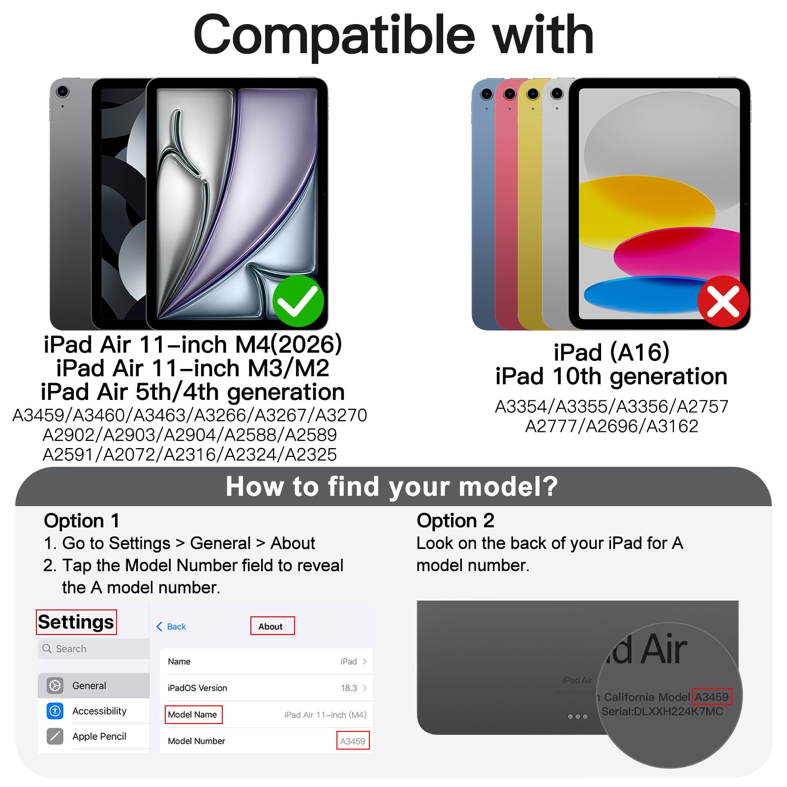 JETech Rotating Case ONLY for iPad Air 11-Inch M4/M3/M2 (2026/2025/2024), iPad Air 5/4 (2022/2020 5th/4th Generation 10.9-Inch), 360 Degree Rotation Protective Stand Cover Clear Back (Purple) 🍁 All In One Marketplace Canada