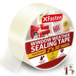 XFasten Transparent Window Weather Sealing Tape, 2-Inch x 30 Yards (50.8mm x 27.43m), Clear Window Draft Isolation Sealing Film Tape, No Residue 🍁 All In One Marketplace Canada