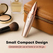 VG VOGCREST Eyebrow Facial Trimmer: 2 in1 Rechargeable Facial Hair Removal and Eyebrow Shaver - Face Lips Body Painless Facial Razor with Built-in LED Light (Rose Gold) 🍁 All In One Marketplace Canada