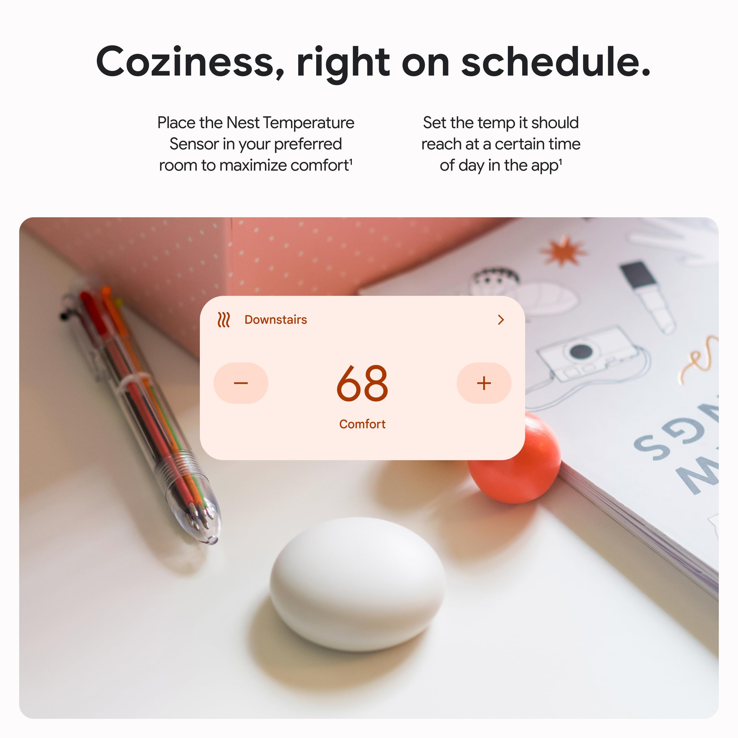 Google Nest Temperature Sensor (2nd Gen) - Porcelain - 1-Pack 🍁 All In One Marketplace Canada