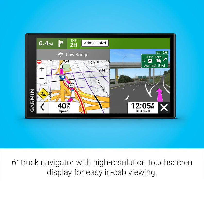Garmin dēzl™ OTR620, High-Res 6” GPS Truck Navigator, Custom Routing, Satellite Imagery, Wind Speed, Community-Shared Loading Docks, Truck Entrances, Parking Availability 🍁 All In One Marketplace Canada