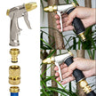 Garden Hose Quick Connectors, Solid Brass 3/4 inch GHT Thread Easy Connect Fittings No-Leak Water Hose Male Female Value Pack (5 Set) with 10pcs Extra Rubber 🍁 All In One Marketplace Canada