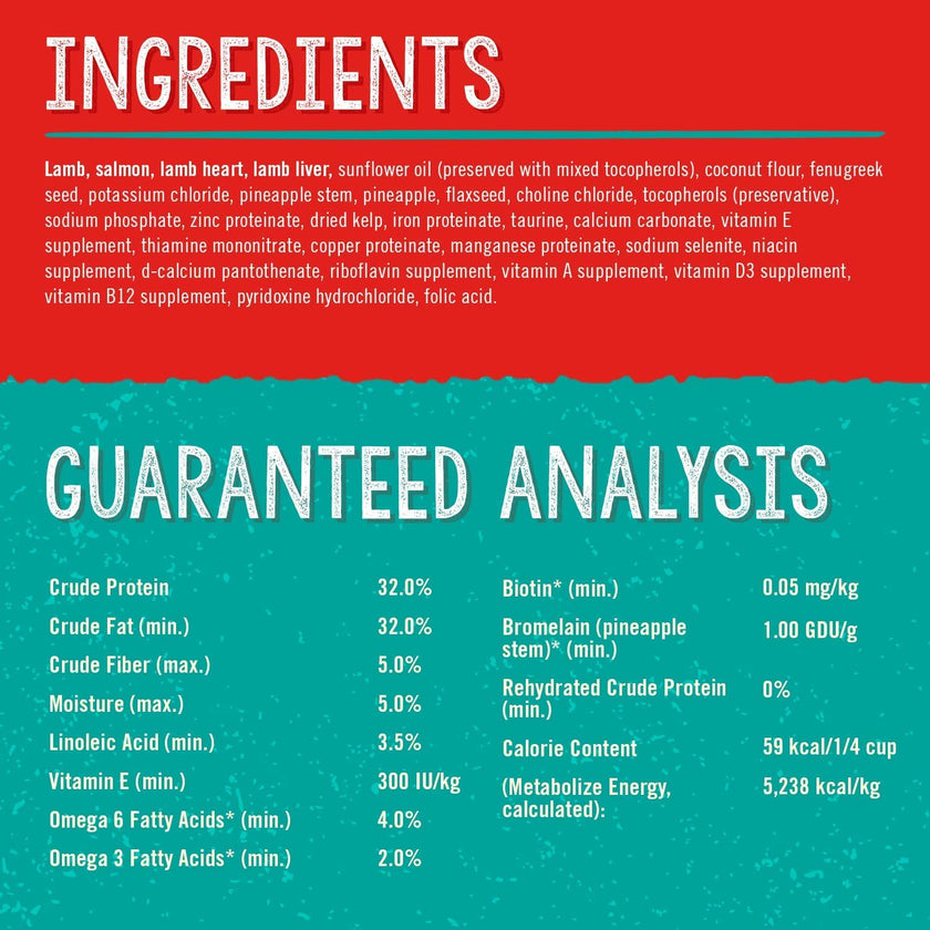 Stella & Chewy's Stella's Solutions Skin & Coat Support Grass-Fed Lamb & Wild-Caught Salmon Dinner Morsels Freeze-Dried Raw Dog Food, 120g 🍁 All In One Marketplace Canada