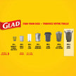 Glad Black Garbage Bags - Giant 184 Litres - 40 Trash Bags Made in Canada of Global Components 🍁 All In One Marketplace Canada