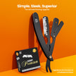 Utopia Care Professional Barber Straight Edge Razor, 100-Pack Razor Blades, Stainless Steel Safety Razor, Barber Shaving Accessories - Black 🍁 All In One Marketplace Canada
