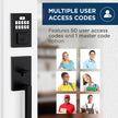 Weiser Matte Black Front Door Lock and Handle Set, SmartCode Keypad Door Lock with San Clemente Handleset & Halifax Interior Door Handle, Keyless Entry Door Lock, Front Door Handles with Deadbolt Lock 🍁 All In One Marketplace Canada