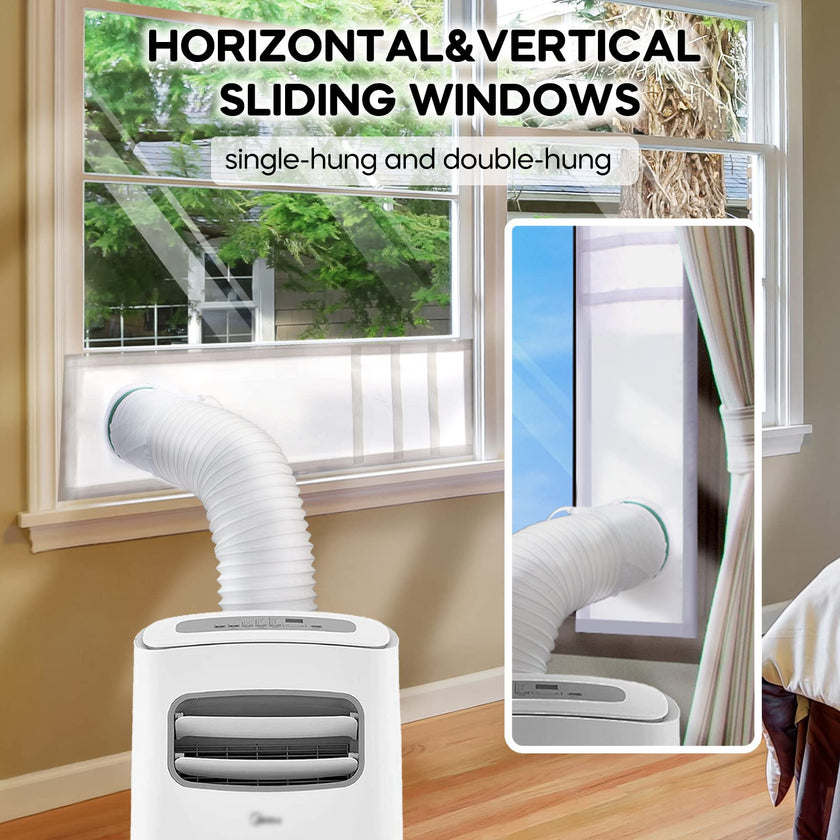 LOVIGA Window Seal for Portable Air Conditioner, 100% Sealing Effect AC Window Seal Vent Kit for Portable Air Conditioner Tumbler Dryer, 25x62~92cm Length Adjustable Waterproof 🍁 All In One Marketplace Canada