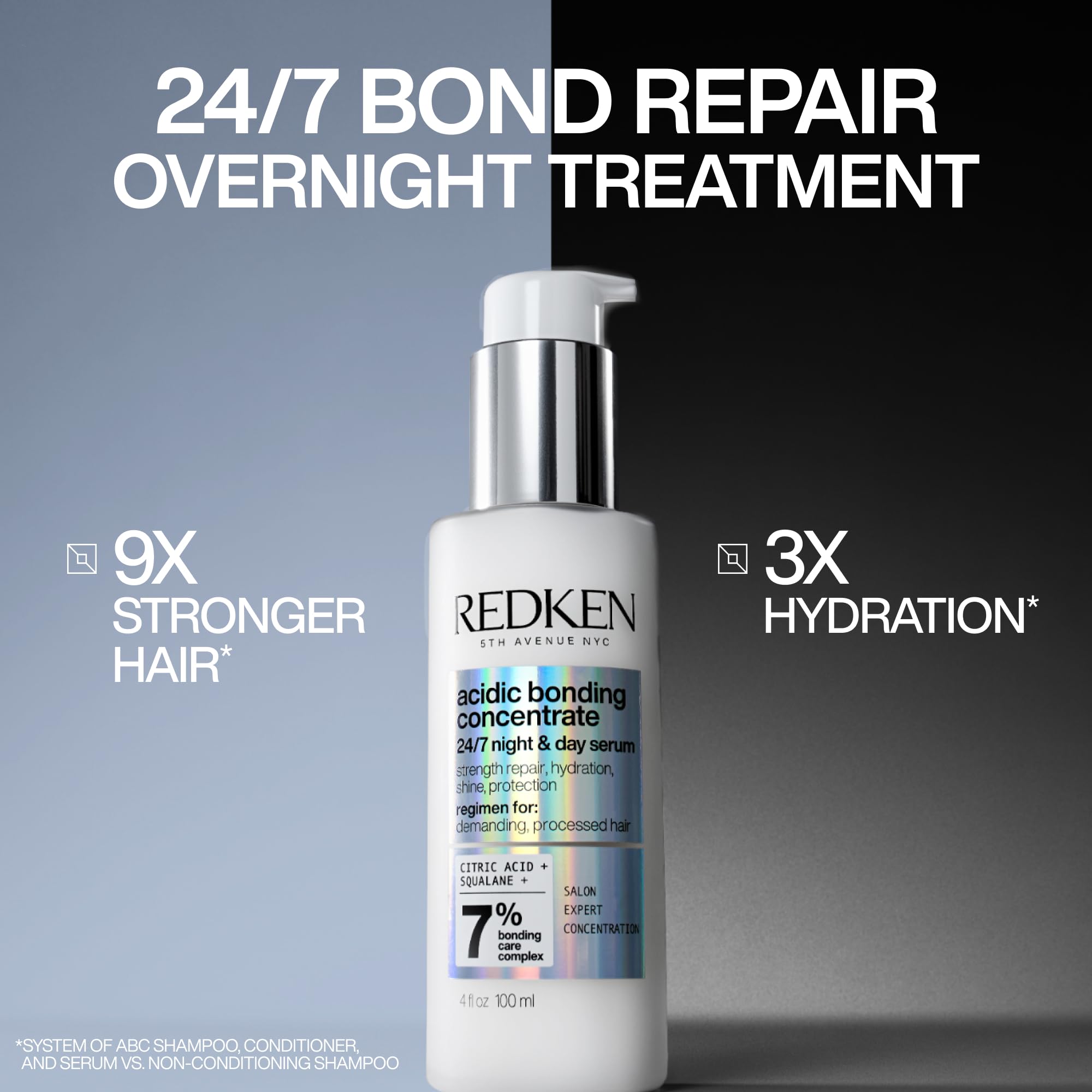 Redken Acidic Bonding Concentrate Hair Serum for Damaged Hair, Treatment for damaged processed, with Citric Acid, 100mL 🍁 All In One Marketplace Canada