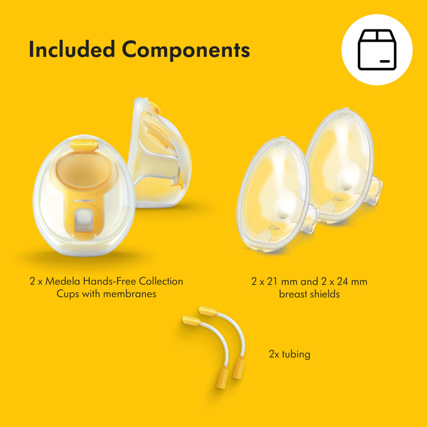 Medela Hands-free Collection Cups, Compatible with Freestyle Flex, Pump in Style with MaxFlow, and Swing Maxi Electric Breast Pumps, 1 set of 2 cups 🍁 All In One Marketplace Canada