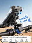 Tounee Bike Phone Mount Holder with Dual Vibration Dampener - Quick Release Handlebar Clip for Bicycle/Cycling, Upgraded Anti-Shock Design Fits iPhone 16/15/14 Pro Max & 4.7-6.7