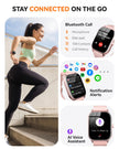 Smart Watch for Women Men - Answer/Make Call, Fitness Tracker Smartwatch for Android iPhone Compatible, Sleep Female Cycle, 120+ Sports Modes Step Counter (Classic, Pink, 1.83) 🍁 All In One Marketplace Canada