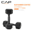 CAP Barbell 8 LB Coated Hex Dumbbell Pair with Black Handle 🍁 All In One Marketplace Canada