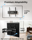 MOUNTUP TV Wall Mount for 26-65 Inch Flat Curved LED LCD Screen TVs Full Motion TV Mount, Tilt Swivel Extension Wall Mount TV Bracket with Dual Articulating Arms, Max VESA 400x400mm, Holds up to 99lbs 🍁 All In One Marketplace Canada