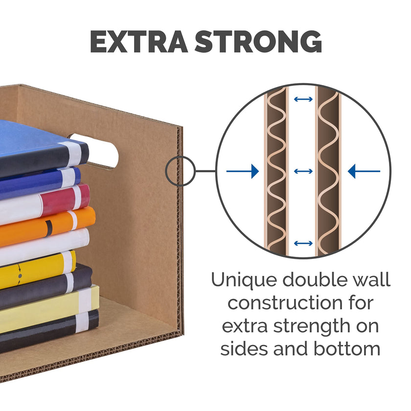 Bankers Box SmoothMove Moving Boxes with No-Tape Assembly, Lift -Off Lids And Easy-Carry Handles, 10