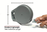 Retractable Clothesline - Portable Heavy Duty Indoor and Outdoor Washing Line - 45 Feet PVC Retracting Clothes Line with Wall Mount Hang The Wet Dry Clothing Laundry - Easy Installation (Grey) 🍁 All In One Marketplace Canada