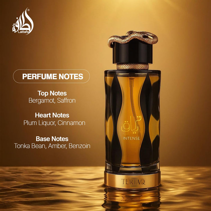 Lattafa Teriaq Intense Eau de Parfum Spray for Unisex, 3.4 Ounce 🍁 All In One Marketplace Canada