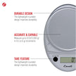 Escali Primo Digital Food Scale Multi-Functional Kitchen Scale and Baking Scale for Precise Weight Measuring and Portion Control, 8.5 x 6 x 1.5 inches, Chrome 🍁 All In One Marketplace Canada