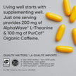 Sports Research® 2-in-1 L-Theanine Supplement with Caffeine & MCT Oil from Organic Coconuts - Focused Energy, Alertness & Relaxation Without Drowsiness - 200mg L Theanine, 100mg Caffeine - 60 Softgels 🍁 All In One Marketplace Canada