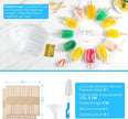 POLCANUR Popsicle Molds Silicone BPA-Free,12 Pieces Popsicle Trays for Freezer,Homemade Ice Cream Popsicle Molds,Large Ice Pop Maker Set,Reusable Ice Lolly Mould with 50PCS Popsicle Sticks 🍁 All In One Marketplace Canada