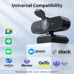 EMEET NOVA 4K Webcam for PC - Computer Camera PDAF Autofocus, 2 Mics, 73° FOV, Auto Light Correction, USB Plug & Play Web Cam, Privacy Cover, Ideal for Home Office, Streaming, Business & Video Calls 🍁 All In One Marketplace Canada