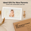 Baby Hand and Footprint Kit - Clay Handprint Keepsake Frame, Newborn Nursery Picture Frame, Personalized New Mom Gifts for Baby Shower & Registry (Alpine White) 🍁 All In One Marketplace Canada