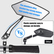 Diyife Bike Mirror, [A Pair] Aluminum HD Wide Angle Large Bicycle Rear View Mirror, 360°Adjustable Shockproof Bicycle Mirrors for Handlebar 22-25mm, Fit for Mountain Road Bike Scooter Motocycle 🍁 All In One Marketplace Canada