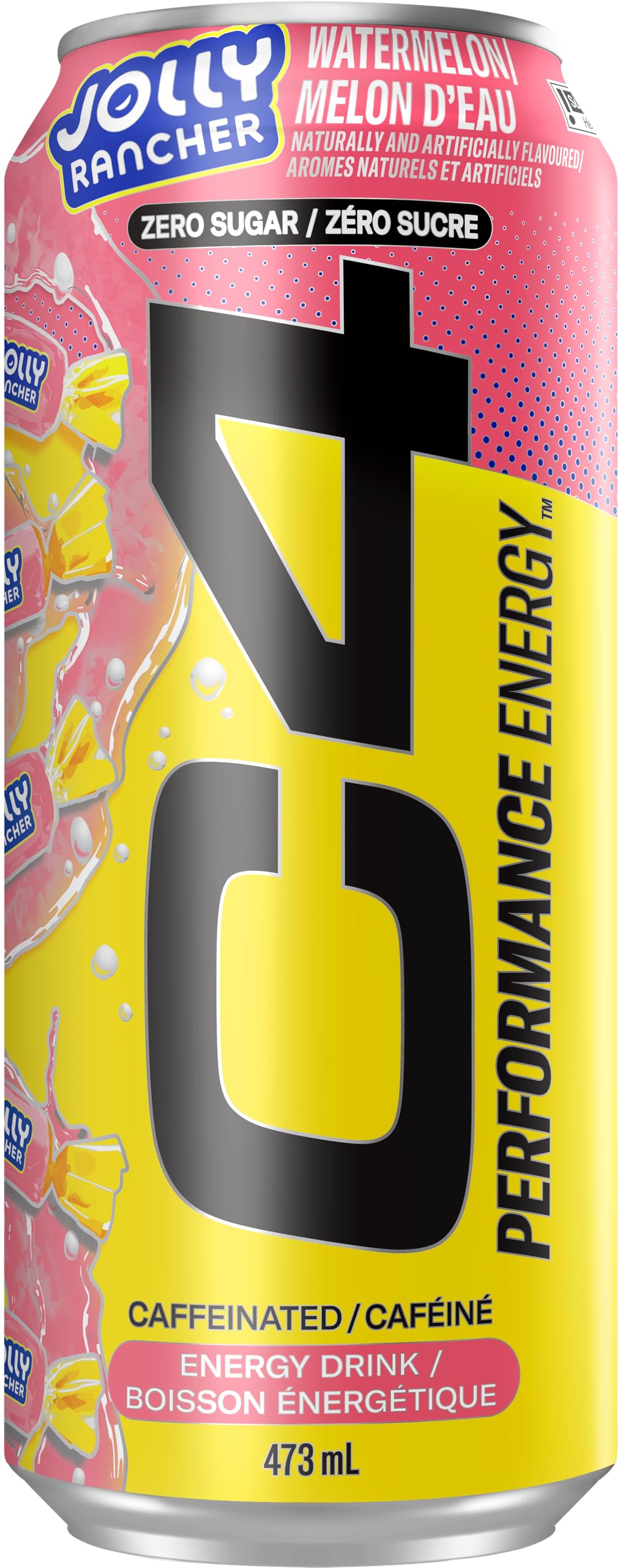 Cellucor C4 Performance Energy Drink, Jolly Rancher Watermelon, Carbonated Sugar Free Drink with no Artificial Colours or Dyes, 473mL, 12 count 🍁 All In One Marketplace Canada