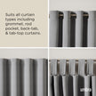 Umbra Twilight Double Curtain Rod Set – Wrap Around Design Ideal for Blackout or Room Darkening Panels, 30 to 84 Inches, Nickel 🍁 All In One Marketplace Canada