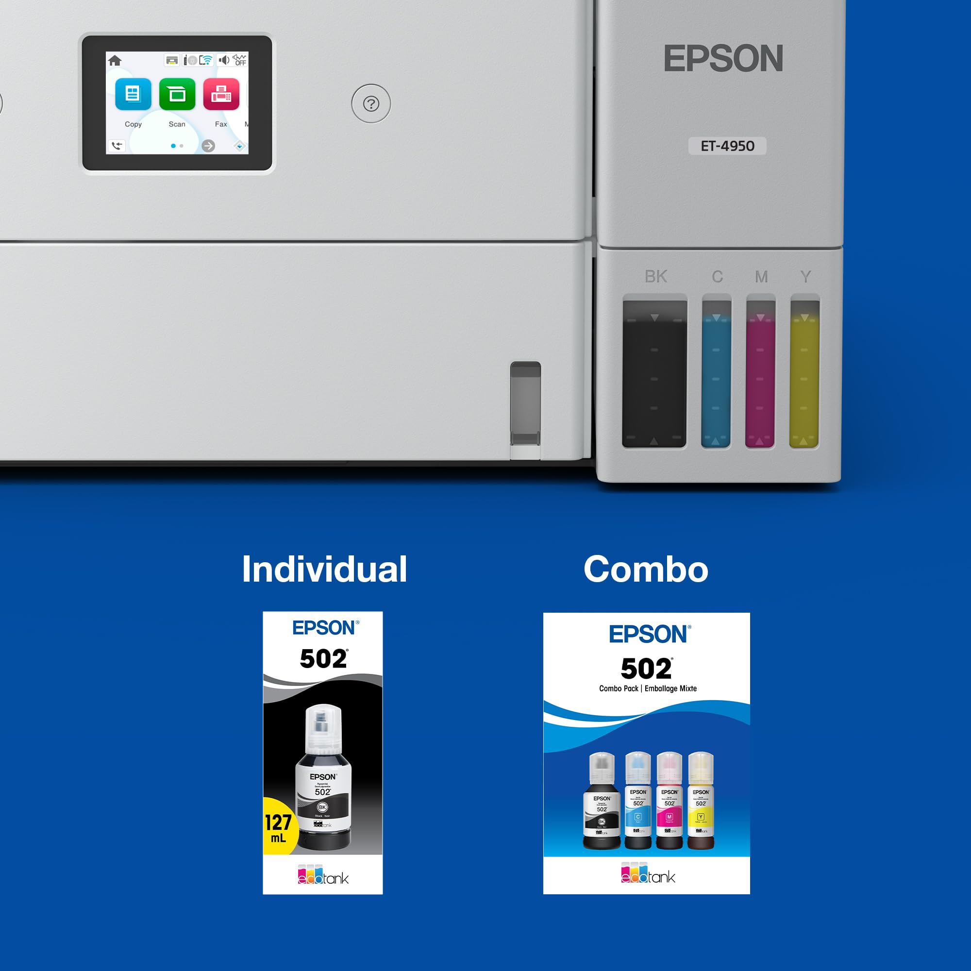 Epson 502 Genuine Pigment Black EcoTank Ink Refill Bottle T502120 🍁 All In One Marketplace Canada