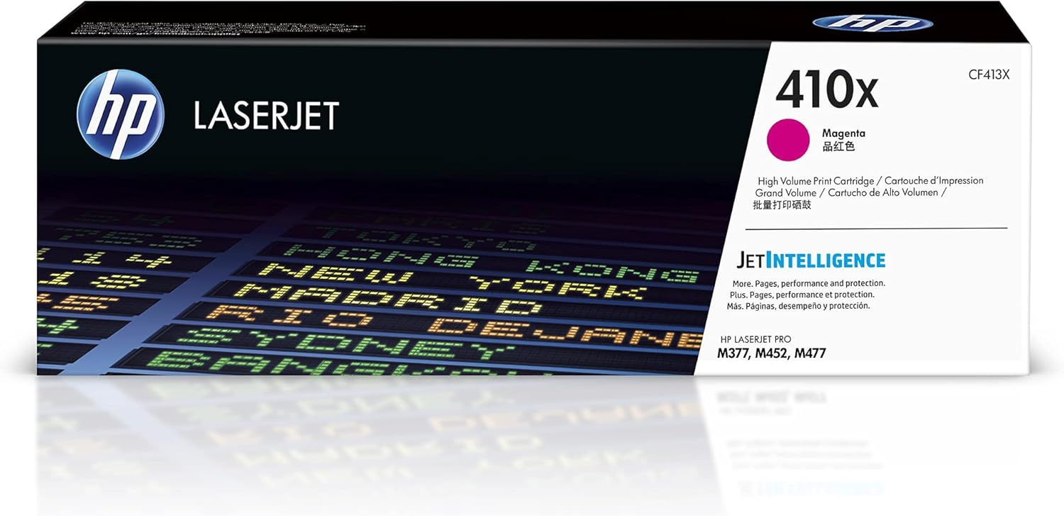 HP 410X (CF413X) Magenta High Yield Original LaserJet Toner Cartridge