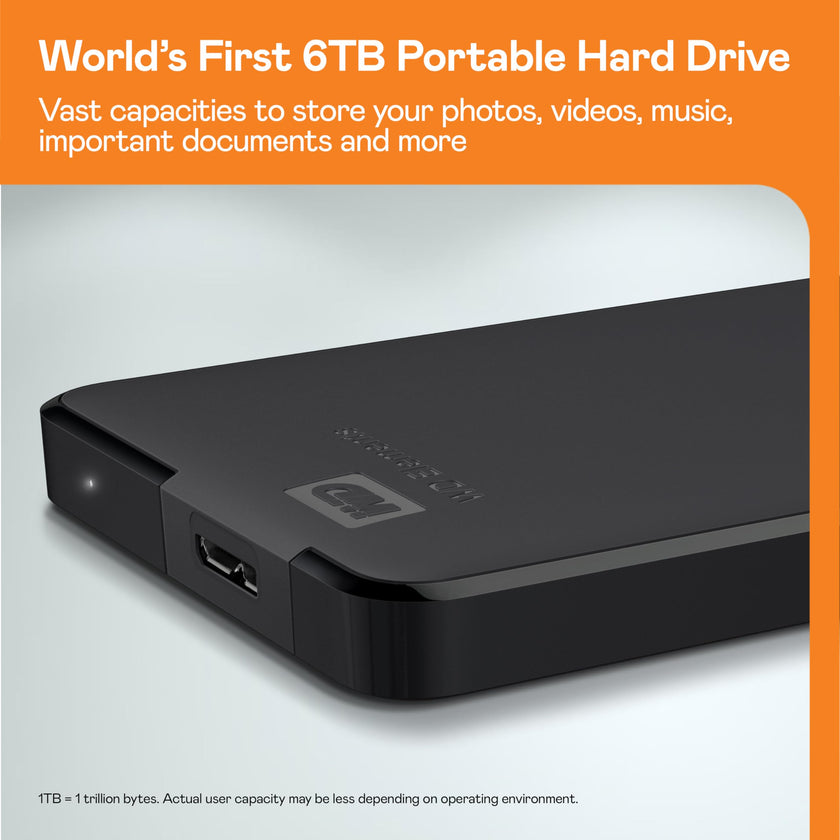Western Digital 5TB Elements Portable External Hard Drive, USB 3.0 - Western DigitalBU6Y0050BBK-WESN,Black 🍁 All In One Marketplace Canada