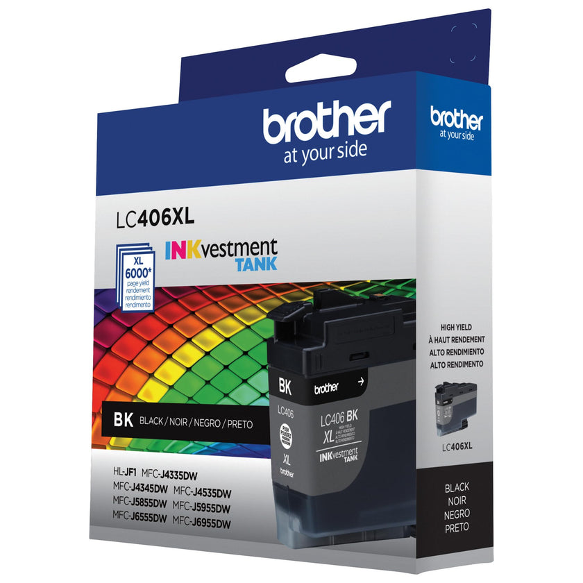 Brother Genuine LC406XLBKS INKvestment Tank High-Yield Black Ink Cartridge, MFC-J4535DW, MFC-J5855DW, MFC-J6555DW 🍁 All In One Marketplace Canada