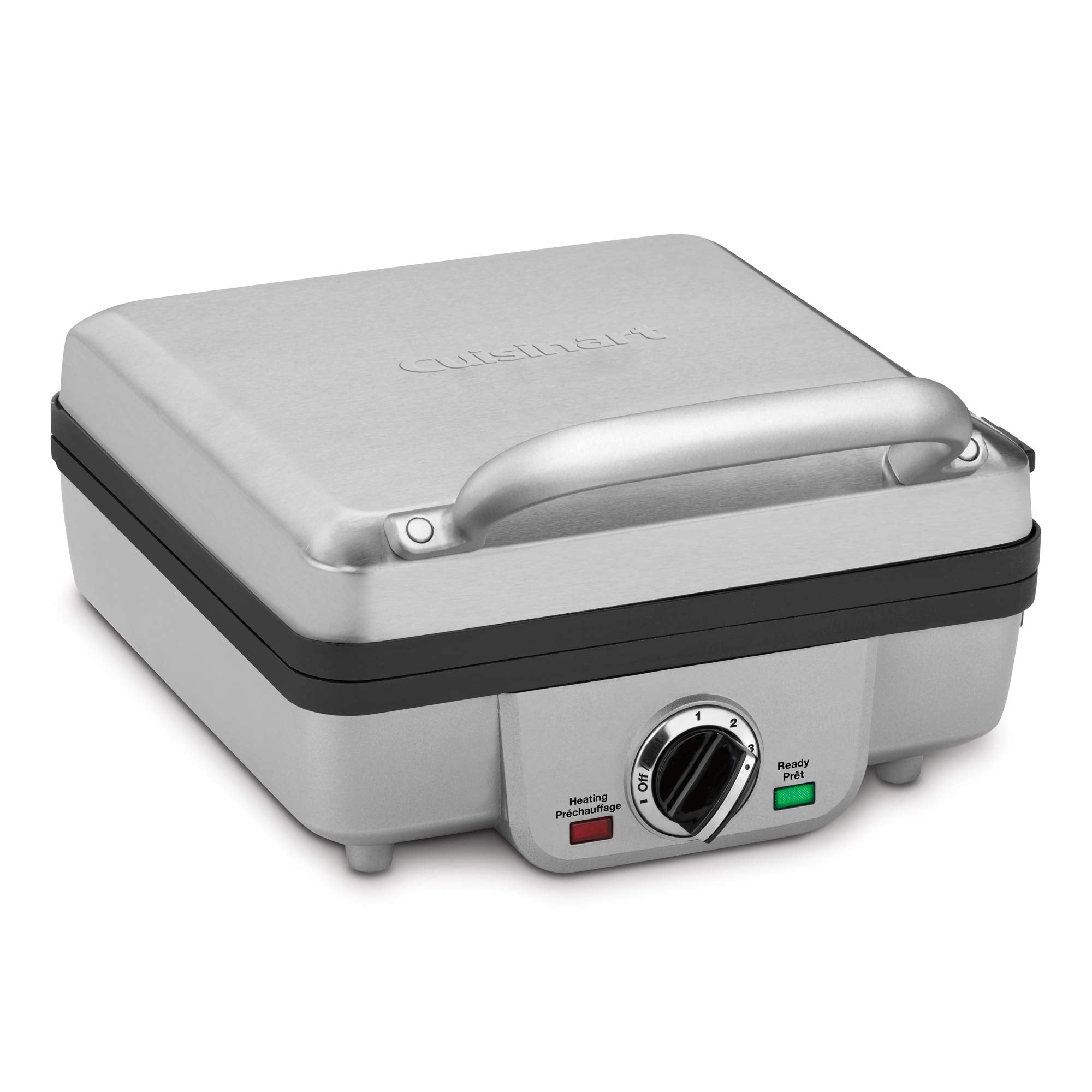 Cuisinart Belgian Waffle Maker with Pancake Plate, Non-Stick Removable Plates, Silver, WAF-350C 🍁 All In One Marketplace Canada