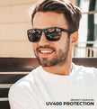 KALIYADI Polarized Sunglasses Men, Lightweight Mens Sunglasses Polarized UV Protection Driving Fishing Golf (Black/Black/Black) 🍁 All In One Marketplace Canada