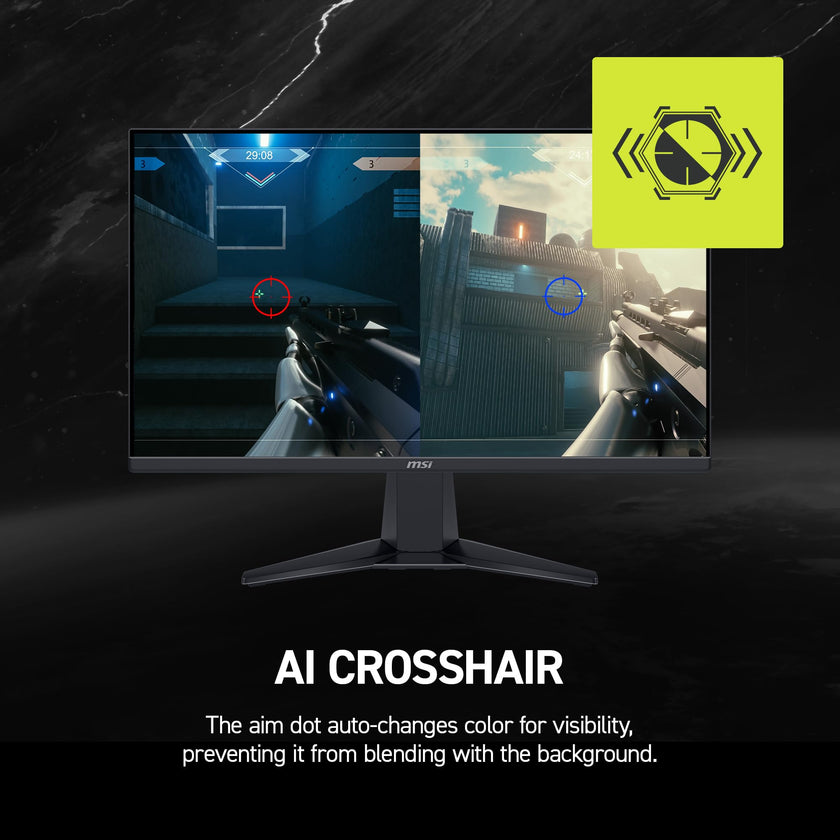 MSI MAG 245F X24 24-inch 1920 x 1080 (FHD) Gaming Monitor, 240Hz, FreeSync Premium, HDR Ready, HDMI, VGA Port, VESA Mountable, Tilt, 4-Side Slim Bezel, 0.5ms, Black 🍁 All In One Marketplace Canada
