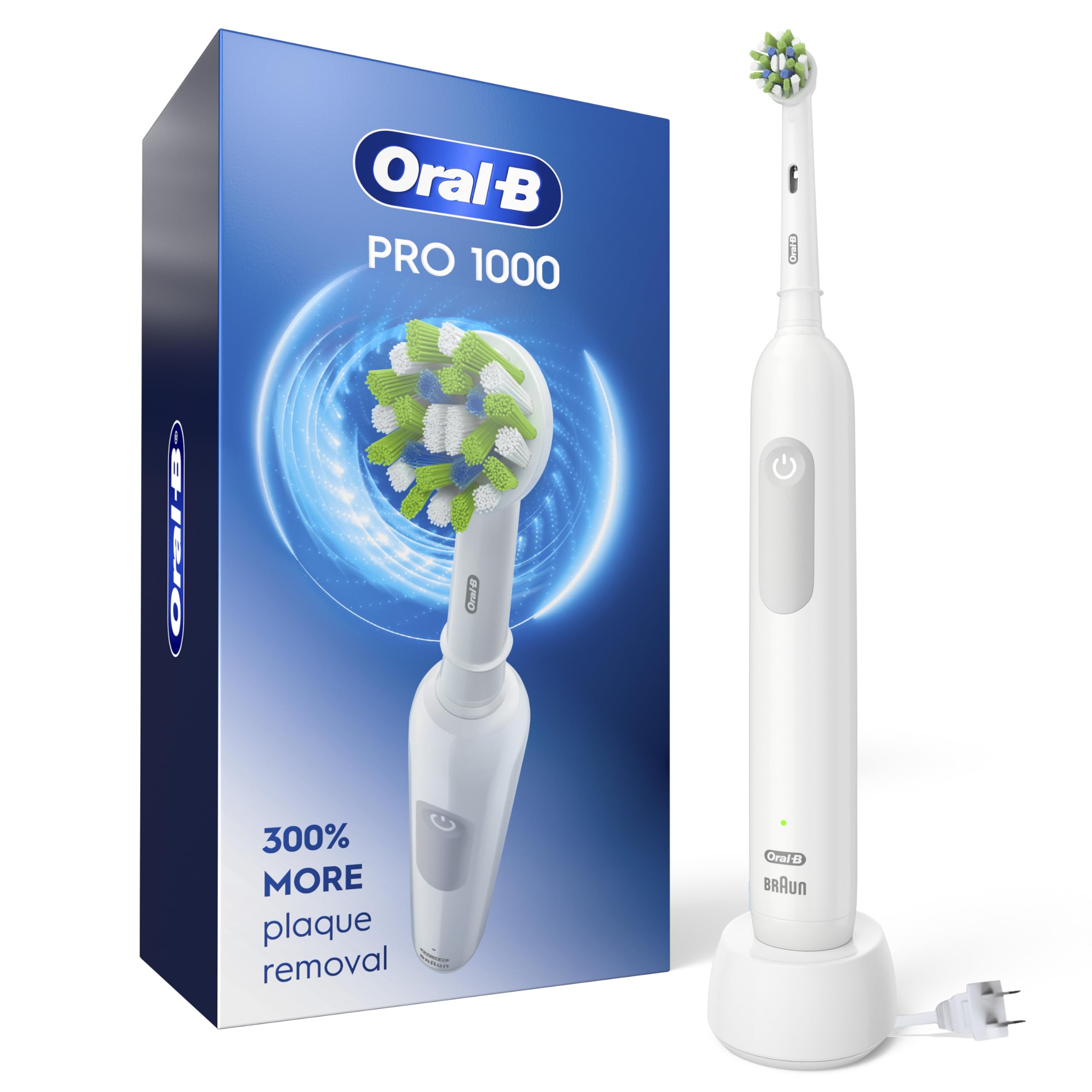 Oral-B Pro 1000 Electric Toothbrush, White, Rechargeable Power Toothbrush with 1 Brush Head 🍁 All In One Marketplace Canada