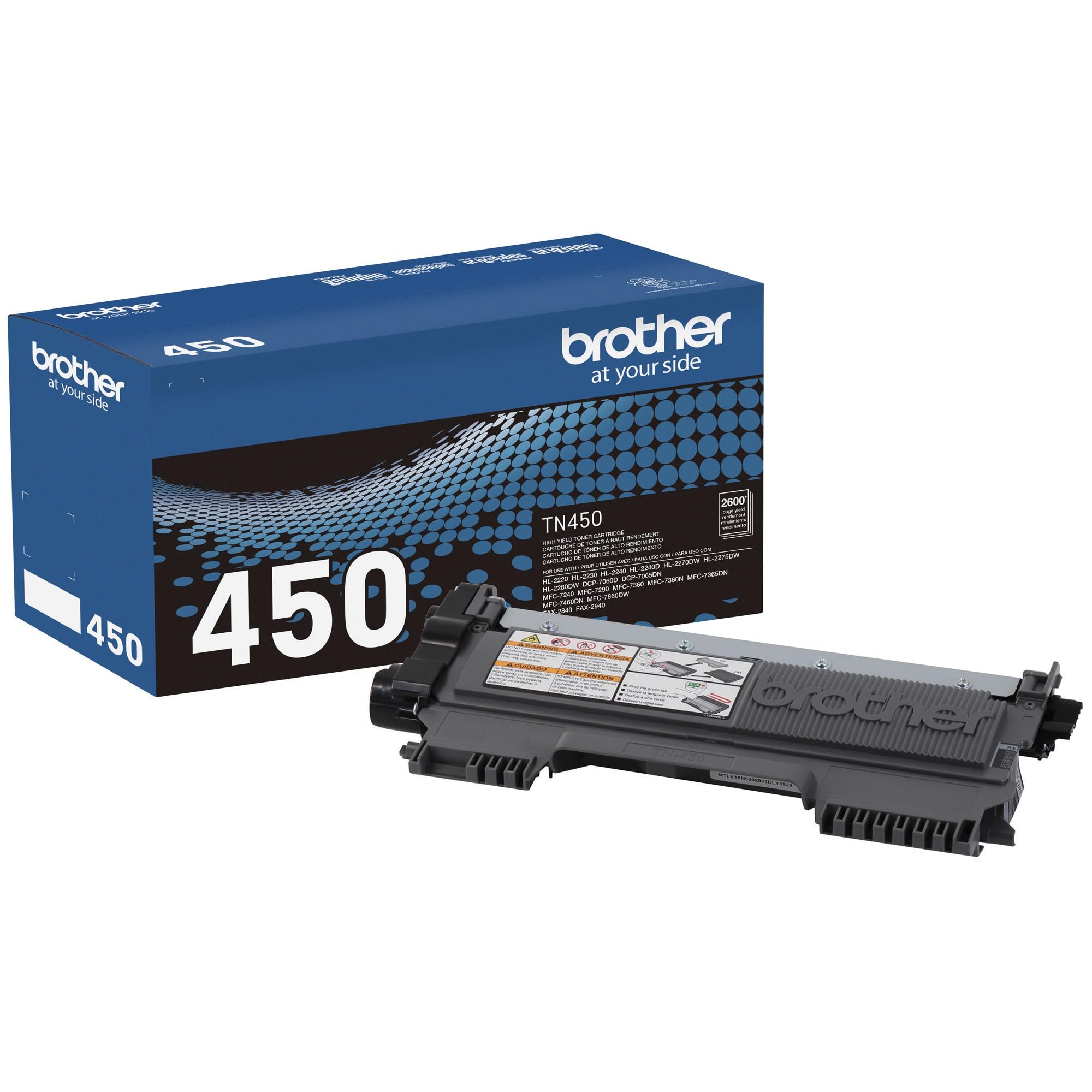 Brother original TN450 High-Yield Black Toner Cartridge, higher yield for value, original toner replacement cartridges, for Brother laser printers DCP-7060D, FAX-2840, HL-2230, MFC-7240 and more 🍁 All In One Marketplace Canada
