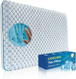 Ultra Thin Pillow for Sleeping- Cooling Gel Flat Pillow for Stomach and Back Sleepers, Slim Stomach Sleeping Pillows, Low Profile Memory Foam Pillows with Washable Cover 🍁 All In One Marketplace Canada