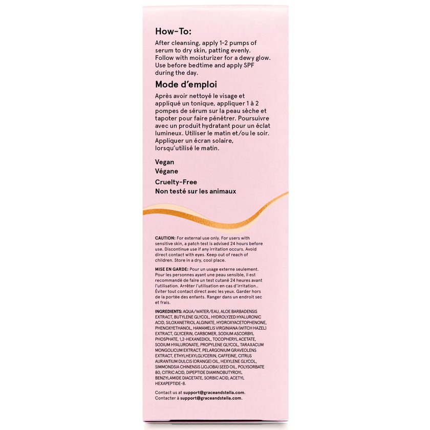 grace & stella Vitain C Serum (50ml /1.7 fl oz) - Brightening Vitamin C Face Serum with Hyaluronic Acid - To Reduce Dullness & Dark Spots - Vegan Skincare 🍁 All In One Marketplace Canada