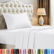 Utopia Bedding Twin/Single Bed Sheets - 3 Piece Twin Size Cooling Sheet Set - Hotel Luxury Soft Breathable Microfiber, Oeko-TEX, Deep Pocket Easy Fit & Care, Fade & Wrinkle Resistant, White 🍁 All In One Marketplace Canada