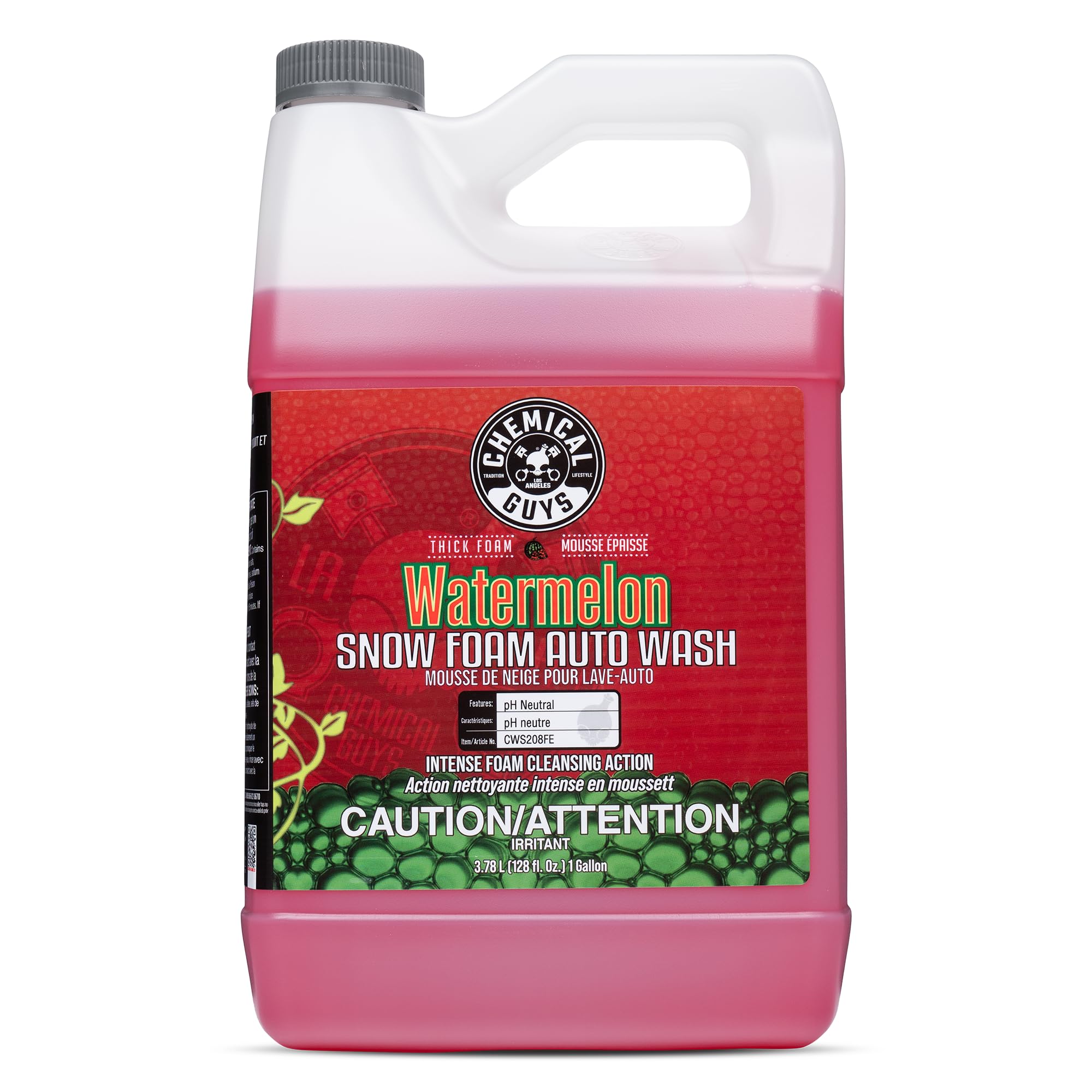 Chemical Guys Watermelon Snow Foam Car Wash Soap, Safe for Cars, Trucks, Motorcycles, RVs & More, 3.79 L, Watermelon Scent 🍁 All In One Marketplace Canada