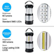Collapsible COB Camping Lantern – Portable LED Tent Light with Brightness Control