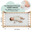 Yoofoss Baby Crib Sheets for Boys Girls, Fitted Crib Sheet 2 Pack for Standard Crib and Toddler Mattress, Super Soft Microfiber Baby Sheet 28x52x8in(Green+Leaf) 🍁 All In One Marketplace Canada
