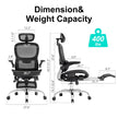 Ergonomic Office Chair,Office Chair with Tilt Function,Mesh Office Chair with Footrest,Ergonomic Chair with Adaptive Backrest, Adjustable Headrest and Flip-Up Armrests 🍁 All In One Marketplace Canada